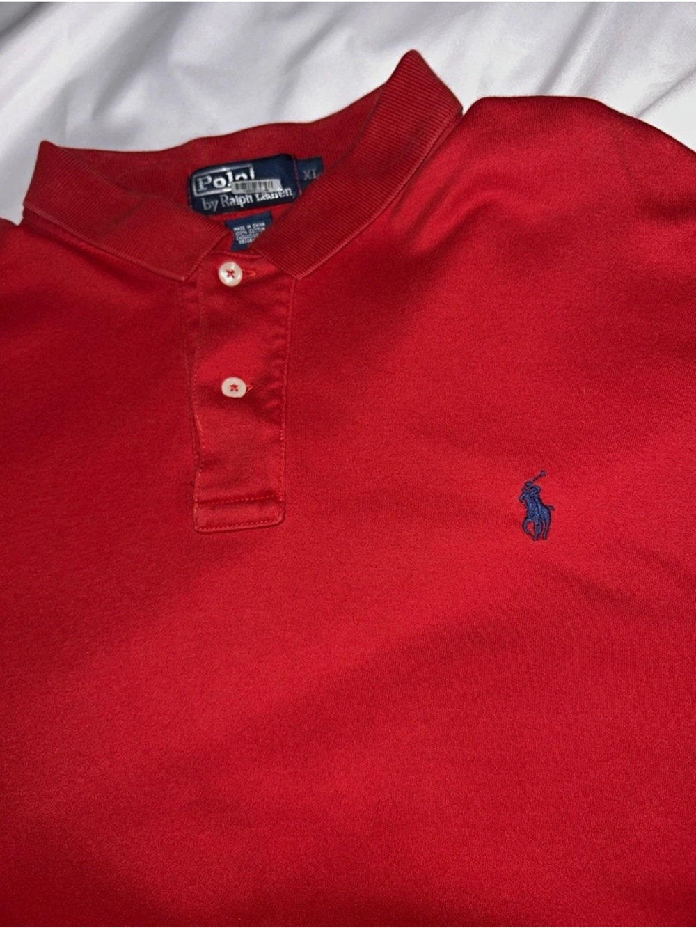 Polo by Ralph Lauren Red Polo with Navy Embroidered Pony